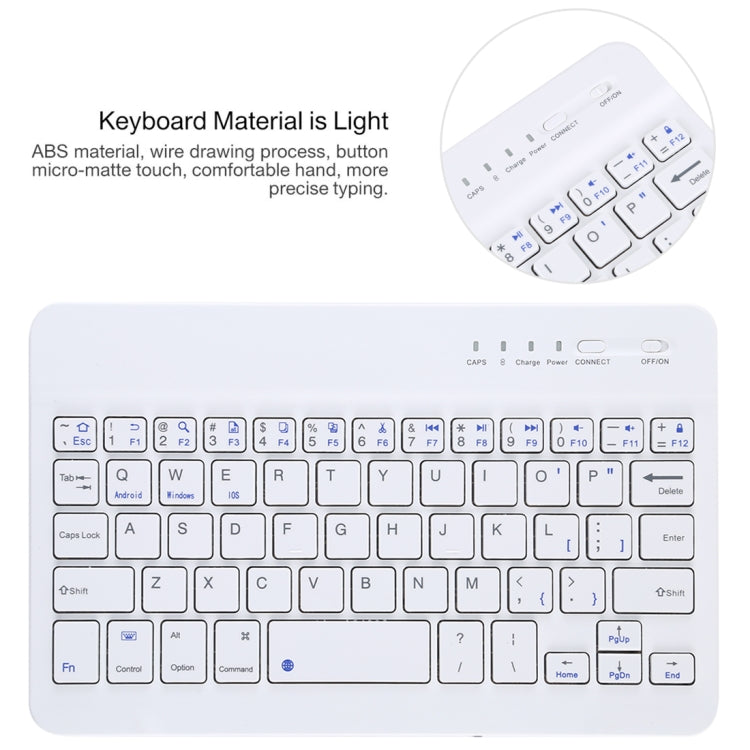 Ultra-thin Detachable Magnetic Bluetooth Keyboard Leather Tablet Case for Galaxy Tab A 8.0 2019 P200 / P205, with Holder(Gold)