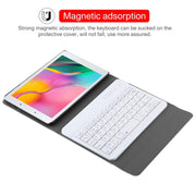Ultra-thin Detachable Magnetic Bluetooth Keyboard Leather Tablet Case for Galaxy Tab A 8.0 2019 P200 / P205, with Holder(Gold)