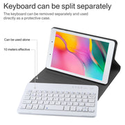 Ultra-thin Detachable Magnetic Bluetooth Keyboard Leather Tablet Case for Galaxy Tab A 8.0 2019 P200 / P205, with Holder(Gold)