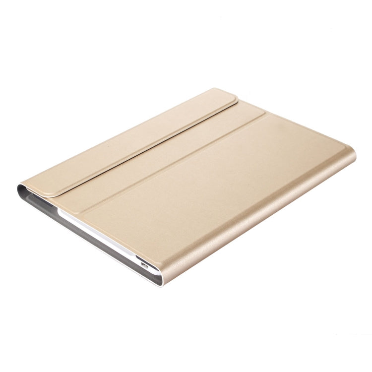 A860 For Samsung Galaxy Tab S6 10.5 inch T860 / T865 Detachable Bluetooth Keyboard Tablet Case with Pen Holder Elastic Strap(Gold)