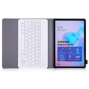 A860 For Samsung Galaxy Tab S6 10.5 inch T860 / T865 Detachable Bluetooth Keyboard Tablet Case with Pen Holder Elastic Strap(Gold)