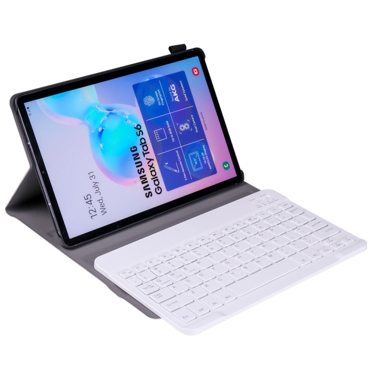 A860 For Samsung Galaxy Tab S6 10.5 inch T860 / T865 Detachable Bluetooth Keyboard Tablet Case with Pen Holder Elastic Strap(Gold)