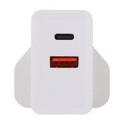 24W PD + QC3.0 Fast Charger Power Adapter Plug Adapter UK Plug