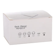 24W PD + QC3.0 Fast Charger Power Adapter Plug Adapter UK Plug