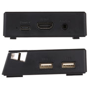 V105 USB-C / Type-C to USB 2.0 x 3 + USB-C / Type-C + HDMI + Audio Port + SD / TF Card Reader Multi-function Phone Stand HUB Docking Station
