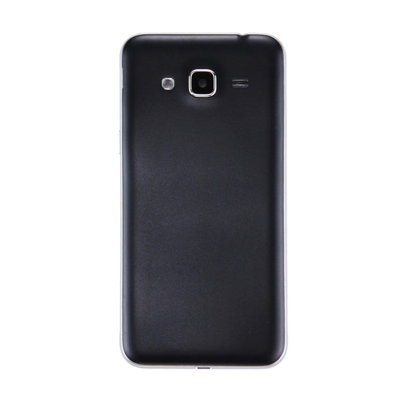 For Galaxy J3 (2016) / J320 Double card version Battery Back Cover + Middle Frame Bezel (Black)