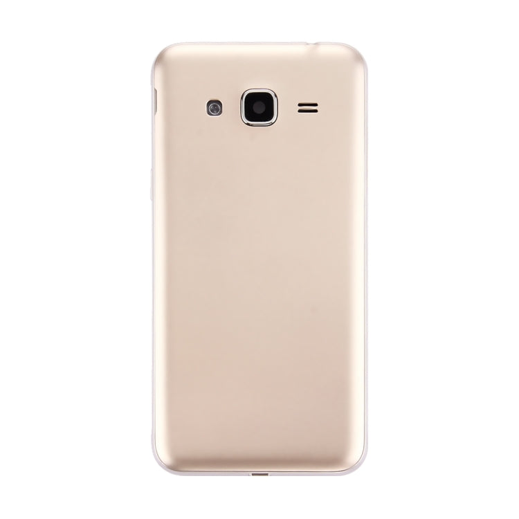 For Galaxy J3 (2016) / J320 (Double card version) Battery Back Cover + Middle Frame Bezel (Gold)