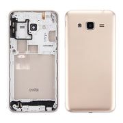 For Galaxy J3 (2016) / J320 (Double card version) Battery Back Cover + Middle Frame Bezel (Gold)