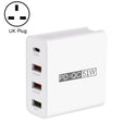 WLX-A6 4 Ports Quick Charging USB Travel Charger Power Adapter, UK Plug - USB Charger by PMC TechLife | Online Shopping South Africa | PMC TechLife | Buy Now Pay Later Mobicred