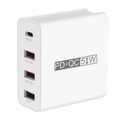 WLX-A6 4 Ports Quick Charging USB Travel Charger Power Adapter, UK Plug