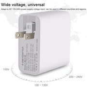 WLX-A6 4 Ports Quick Charging USB Travel Charger Power Adapter, UK Plug