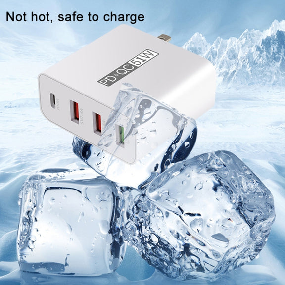 WLX-A6 4 Ports Quick Charging USB Travel Charger Power Adapter, EU Plug