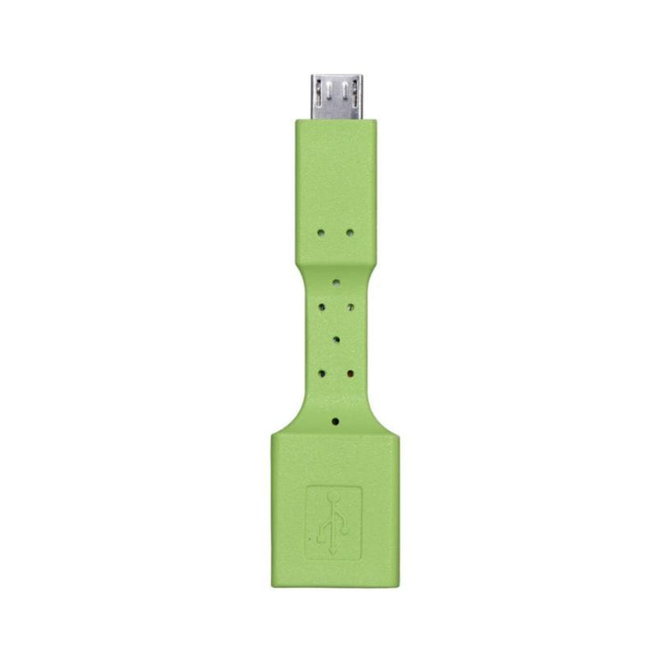 5 PCS Micro USB Male to USB 3.0 Female OTG Adapter (Green)