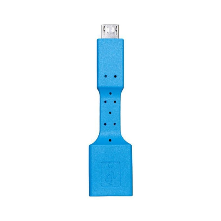 5 PCS Micro USB Male to USB 3.0 Female OTG Adapter (Blue)