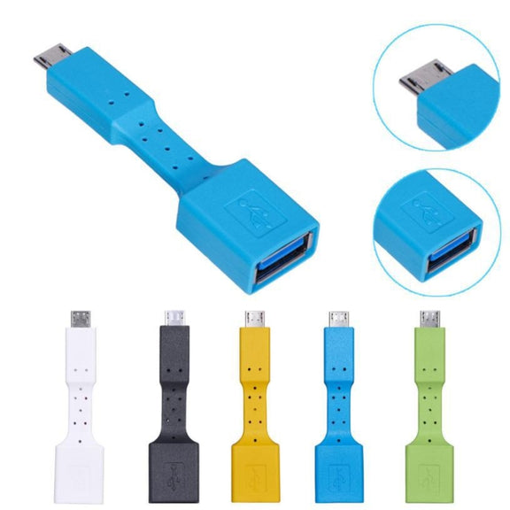 5 PCS Micro USB Male to USB 3.0 Female OTG Adapter (White)