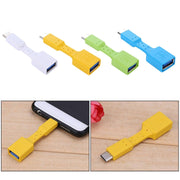 5 PCS USB-C / Type-C Male to USB 3.0 Female OTG Adapter (Black)
