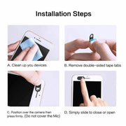 3 PCS Universal Ultra-thin Design WebCam Cover Shutter Slider Camera Cover, For Laptop, iPad, PC, Tablet, Cell Phones