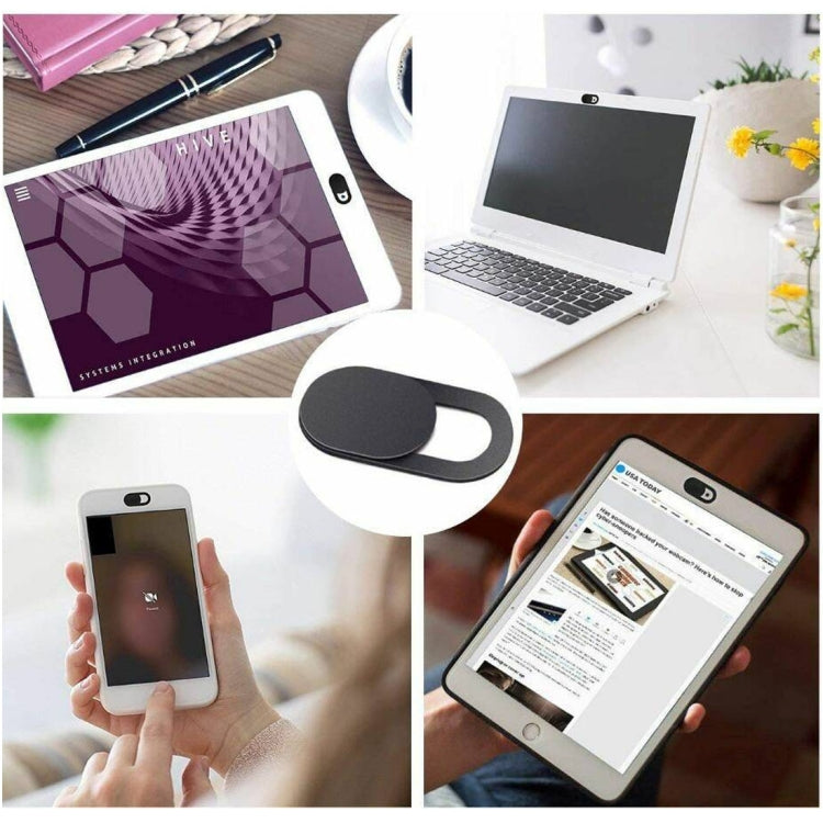 3 PCS Universal Ultra-thin Design WebCam Cover Shutter Slider Camera Cover, For Laptop, iPad, PC, Tablet, Cell Phones
