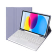 For iPad 11 2025 / 10th Gen 10.9 2022 YA10B-A Lambskin Texture Bluetooth Touch Keyboard Leather Tablet Case with Pen Slot (Purple) - free shipping - PMC TechLife - Order now!