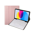 For iPad 11 2025 / 10th Gen 10.9 2022 YA10B-A Lambskin Texture Bluetooth Touch Keyboard Leather Tablet Case with Pen Slot(Rose Gold) - free shipping - PMC TechLife - Order now!