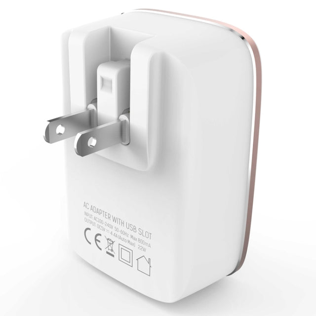 LDNIO A4404 4.4A 4 x USB Ports Smart Travel Charger, US Plug
