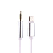 1m USB-C / Type-C to 3.5mm Male Audio Adapter Cable(Silver)