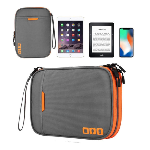 Multi-functional Headphone Charger Data Cable Storage Bag Portable Power Pack, Size: S, 24 x 12 x 5cm (Black)