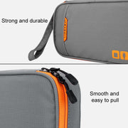 Multi-functional Headphone Charger Data Cable Storage Bag Portable Power Pack, Size:M, 25 x 18 x 5cm (Grey)