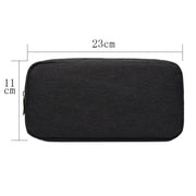 Multi-functional Headphone Charger Data Cable Storage Bag Power Pack, Size: L, 23 x 11.5 x 5.5cm(Black)
