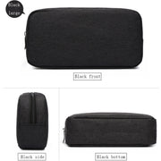 Multi-functional Headphone Charger Data Cable Storage Bag Power Pack, Size: L, 23 x 11.5 x 5.5cm(Black)