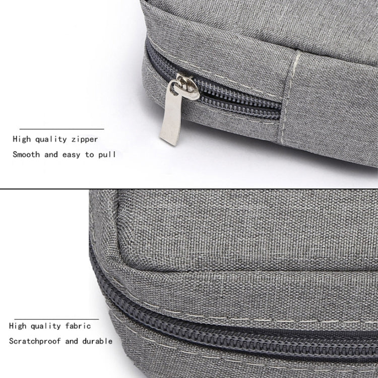 Multi-functional Headphone Charger Data Cable Storage Bag Power Pack, Size: L, 23 x 11.5 x 5.5cm(Black)