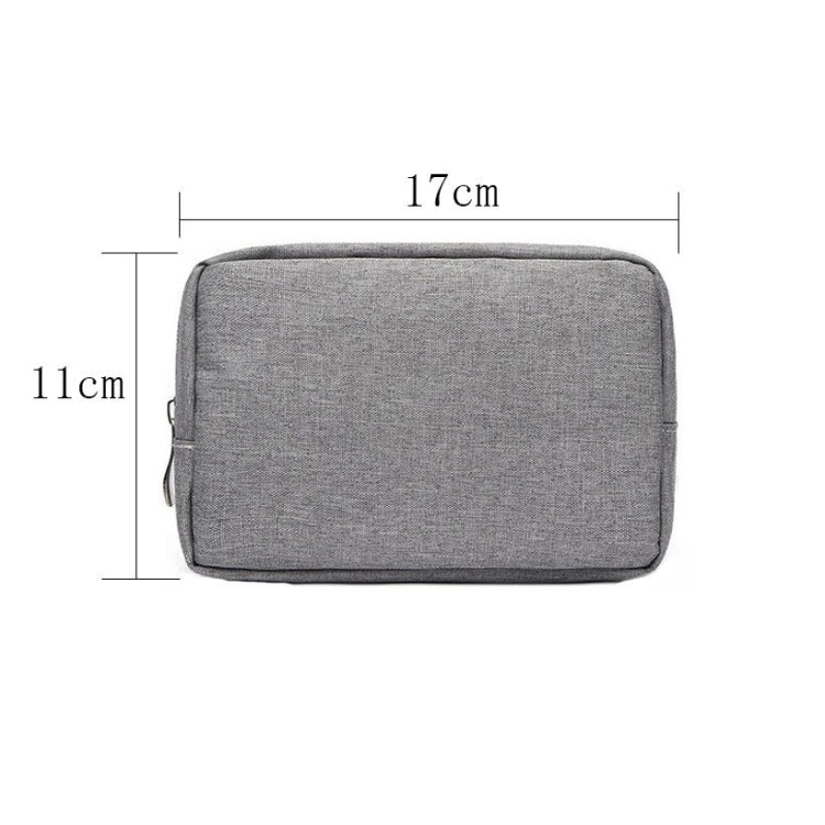 Multi-functional Headphone Charger Data Cable Storage Bag Power Pack, Size: S, 17 x 11.5 x 5.5cm (Grey)