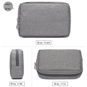 Multi-functional Headphone Charger Data Cable Storage Bag Power Pack, Size: S, 17 x 11.5 x 5.5cm (Grey)