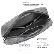 Multi-functional Headphone Charger Data Cable Storage Bag Power Pack, Size: S, 17 x 11.5 x 5.5cm (Grey)