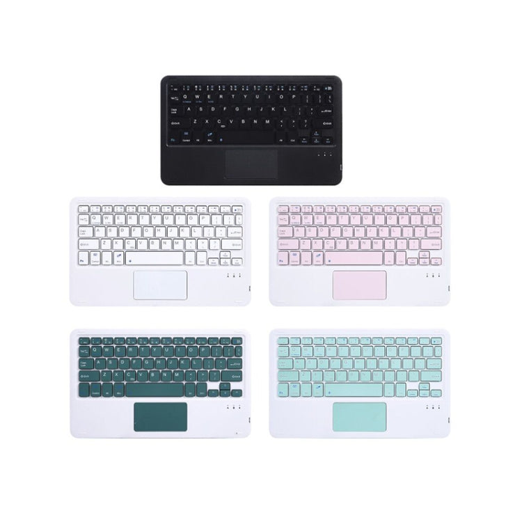 HB119B 10 inch Universal Tablet Wireless Bluetooth Keyboard with Touch Panel (Green)