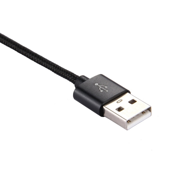 Knit Texture USB to USB-C / Type-C Data Sync Charging Cable, Cable Length: 1m, 3A Total Output, 2A Transfer Data(Black)