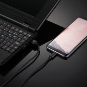 Knit Texture USB to USB-C / Type-C Data Sync Charging Cable, Cable Length: 1m, 3A Total Output, 2A Transfer Data(Black)