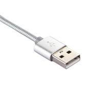 Knit Texture USB to USB-C / Type-C Data Sync Charging Cable, Cable Length: 3m, 3A Total Output, 2A Transfer Data(Silver)