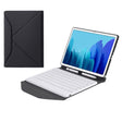 B500 Diamond Texture Triangle Back Holder Splittable Bluetooth Keyboard Leather Tablet Case for Samsung Galaxy Tab A7 10.4 2020(White + Black) - Samsung Keyboard by PMC TechLife | Online Shopping South Africa | PMC TechLife