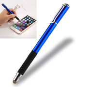 Universal 2 in 1 Multifunction Round Thin Tip Capacitive Touch Screen Stylus Pen, For iPhone, iPad, Samsung, and Other Capacitive Touch Screen Smartphones or Tablet PC(Dark Blue)