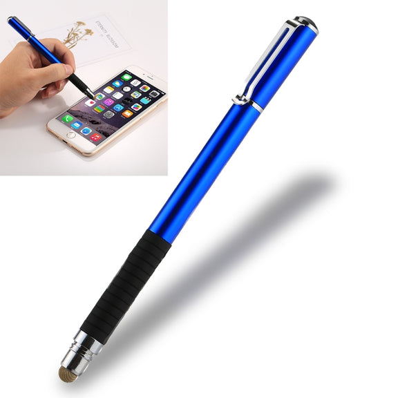 Universal 2 in 1 Multifunction Round Thin Tip Capacitive Touch Screen Stylus Pen, For iPhone, iPad, Samsung, and Other Capacitive Touch Screen Smartphones or Tablet PC(Dark Blue)