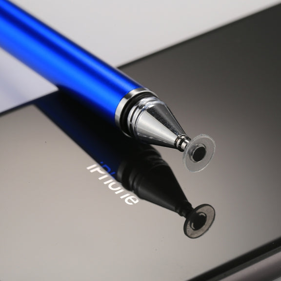 Universal 2 in 1 Multifunction Round Thin Tip Capacitive Touch Screen Stylus Pen, For iPhone, iPad, Samsung, and Other Capacitive Touch Screen Smartphones or Tablet PC(Dark Blue)