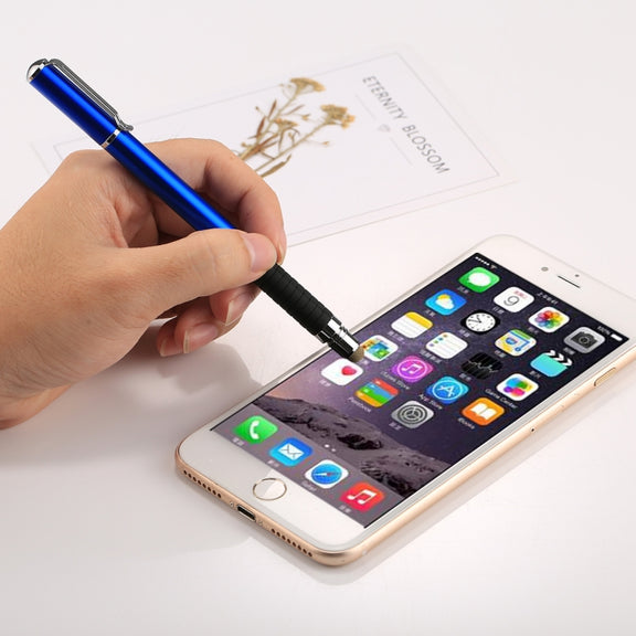 Universal 2 in 1 Multifunction Round Thin Tip Capacitive Touch Screen Stylus Pen, For iPhone, iPad, Samsung, and Other Capacitive Touch Screen Smartphones or Tablet PC(Dark Blue)