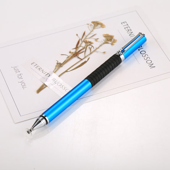 Universal 2 in 1 Multifunction Round Thin Tip Capacitive Touch Screen Stylus Pen, For iPhone, iPad, Samsung, and Other Capacitive Touch Screen Smartphones or Tablet PC(Blue)
