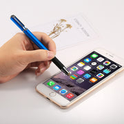 Universal 2 in 1 Multifunction Round Thin Tip Capacitive Touch Screen Stylus Pen, For iPhone, iPad, Samsung, and Other Capacitive Touch Screen Smartphones or Tablet PC(Blue)