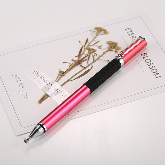 Universal 2 in 1 Multifunction Round Thin Tip Capacitive Touch Screen Stylus Pen, For iPhone, iPad, Samsung, and Other Capacitive Touch Screen Smartphones or Tablet PC(Magenta)