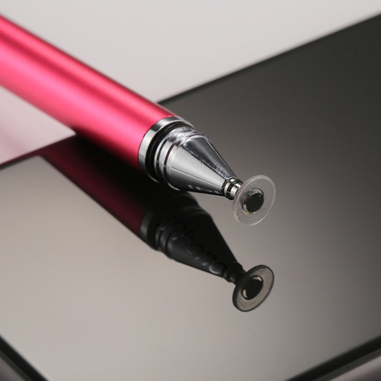 Universal 2 in 1 Multifunction Round Thin Tip Capacitive Touch Screen Stylus Pen, For iPhone, iPad, Samsung, and Other Capacitive Touch Screen Smartphones or Tablet PC(Magenta)