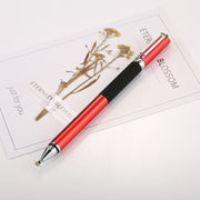 Universal 2 in 1 Multifunction Round Thin Tip Capacitive Touch Screen Stylus Pen, For iPhone, iPad, Samsung, and Other Capacitive Touch Screen Smartphones or Tablet PC(Red)