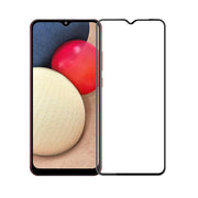 For Samsung Galaxy A03s 166mm MOFI 9H 3D Explosion-proof Curved Screen Tempered Glass Film (Black)