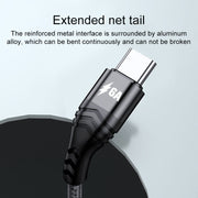 4 in 1 66W 6A USB to 8 Pin + Micro USB + Dual USB-C / Type-C Fast Charging Data Cable, Cable Length: 1.2m(Grey)